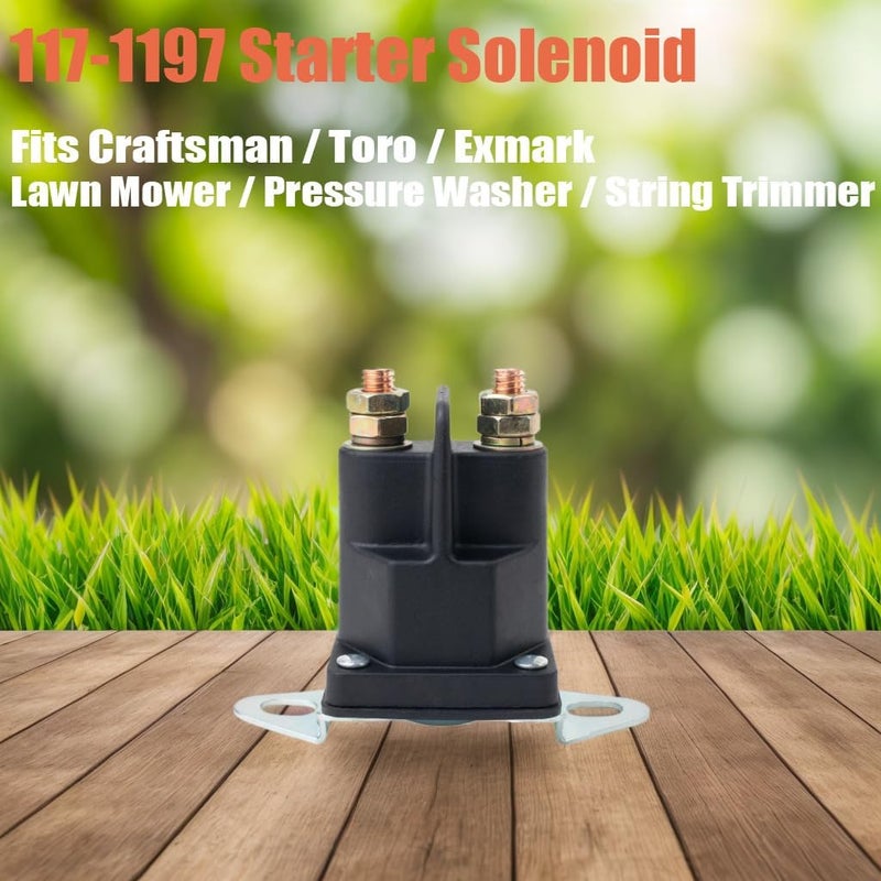 Annolai 117-1197 Solenoid 12V for Toro Timecutter ss5000 z4200 ss4225 ss4235 Parts 4 Terminal 12 Volt Solenoid for Toro 1-513075 E513075 Z 74629 74209 74360 74410 74616 74625 TimeCutter EXMARK 513075 - Image 4